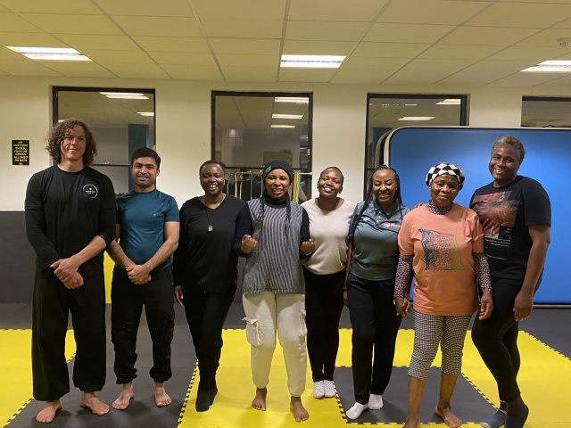 Participants in a Leap Sports Kung Fu taster session